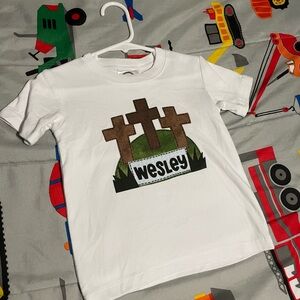 "Wesley" Easter Themed Cross Tee